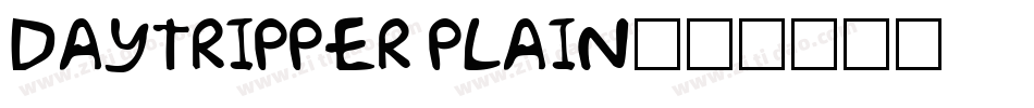 Daytripper Plain字体转换
